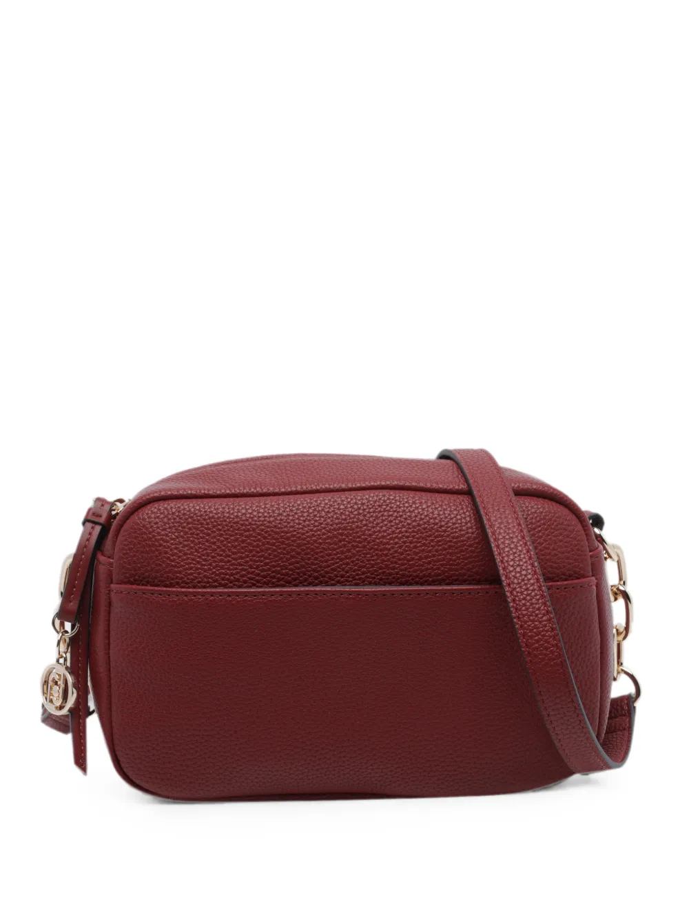 LIU JO medium logo-plaque grained-effect cross body bag - Rot
