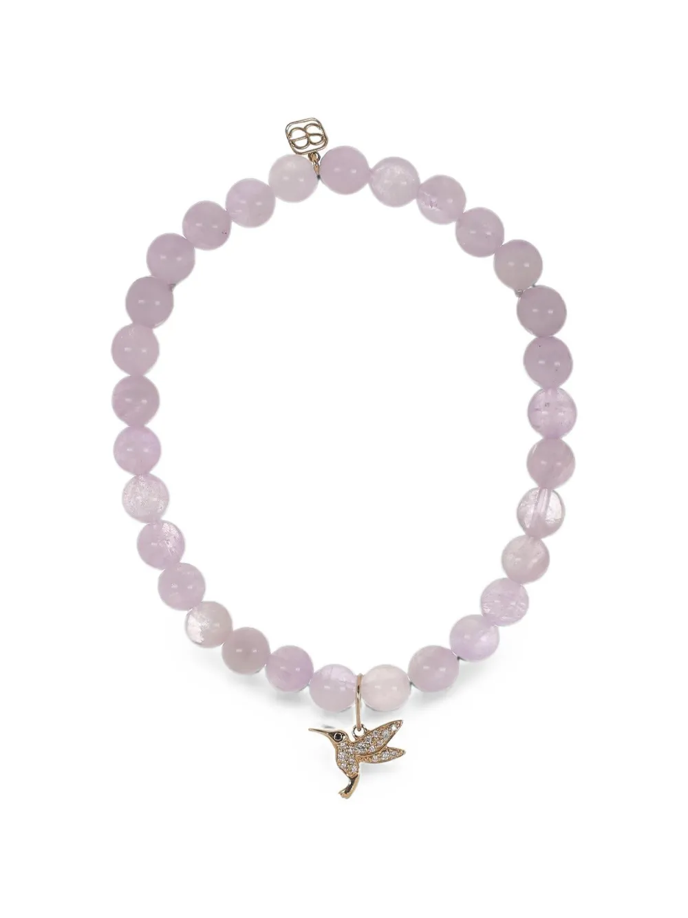 Sydney Evan amethyst hummingbird charm bracelet - Purple