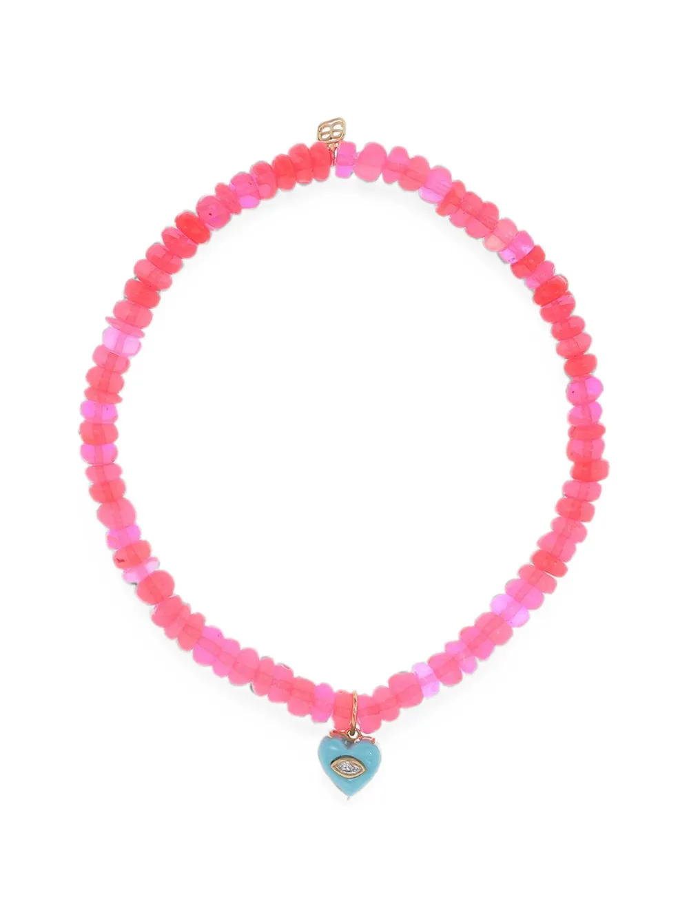 Sydney Evan Heart Armband mit Türkis - Gold