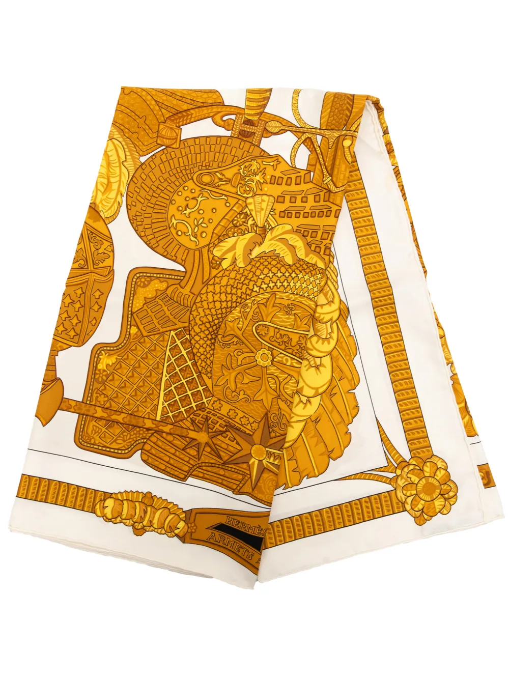 Hermès Pre-Owned Foulard Armets en Panache 1980-2000 - Bianco