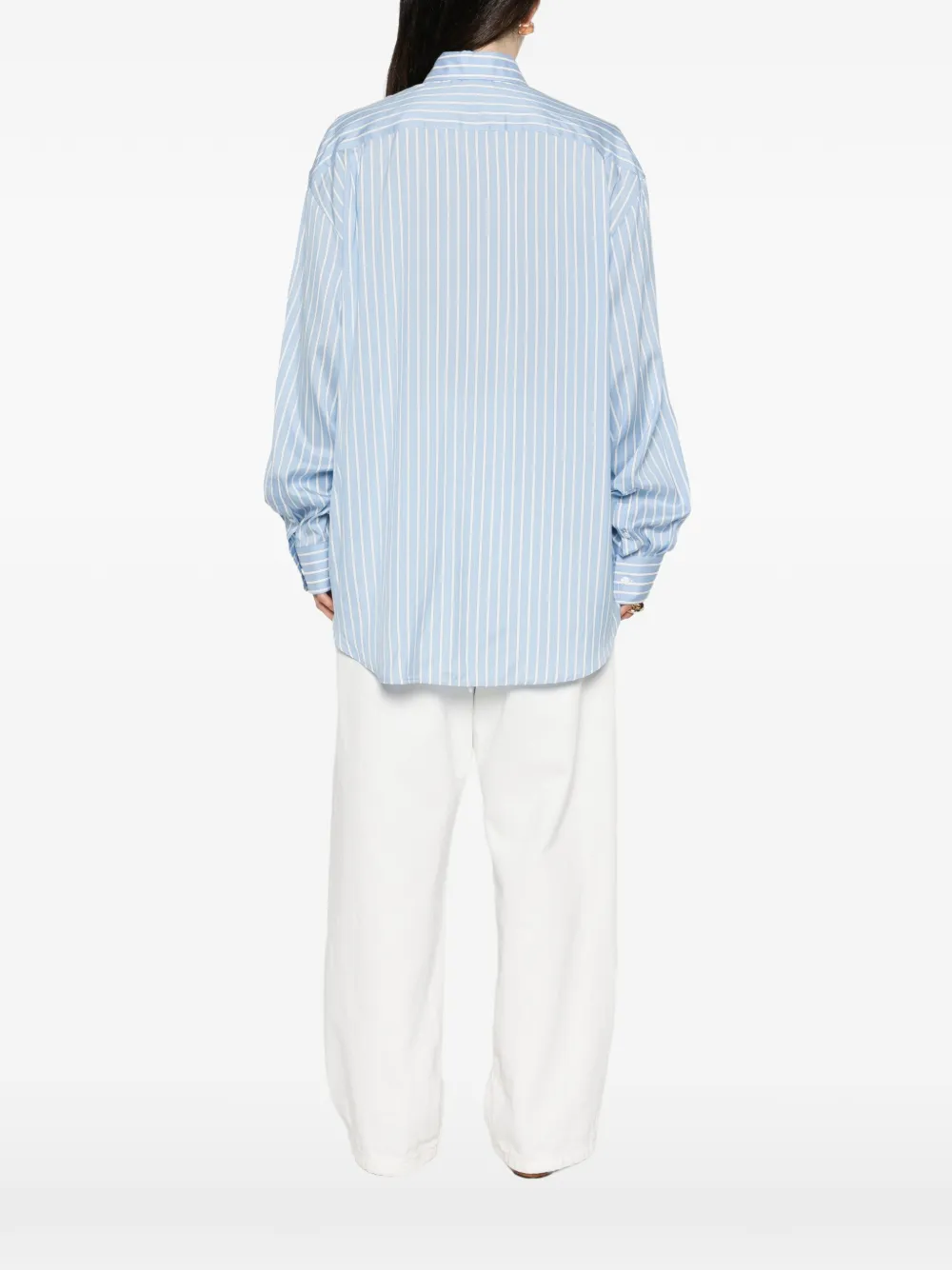 Ermanno Scervino Gestreept overhemd Blauw