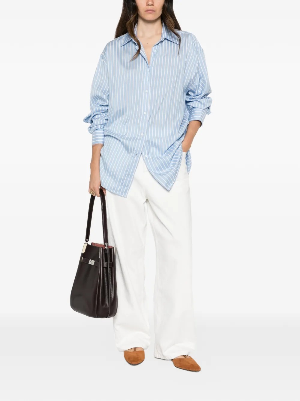 Ermanno Scervino Gestreept overhemd Blauw