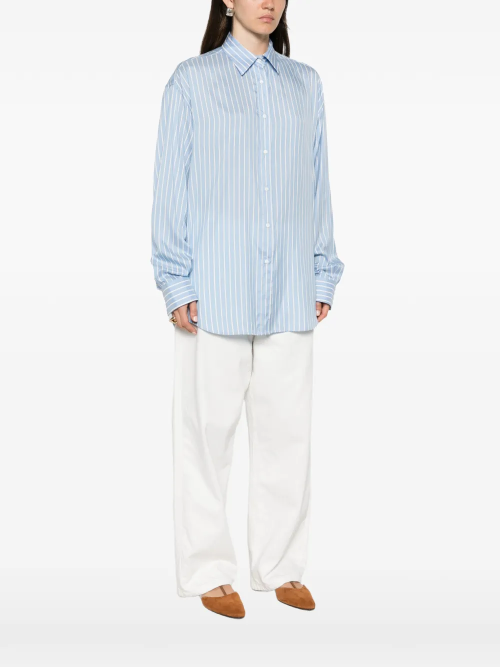 Ermanno Scervino Gestreept overhemd Blauw
