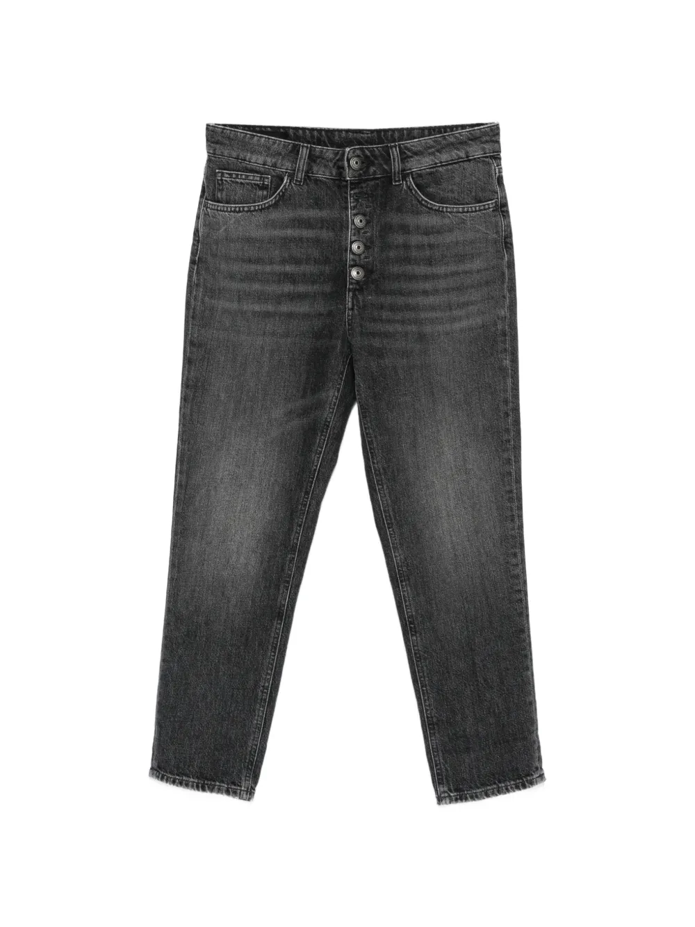 DONDUP Koons button-fly cropped jeans - Schwarz
