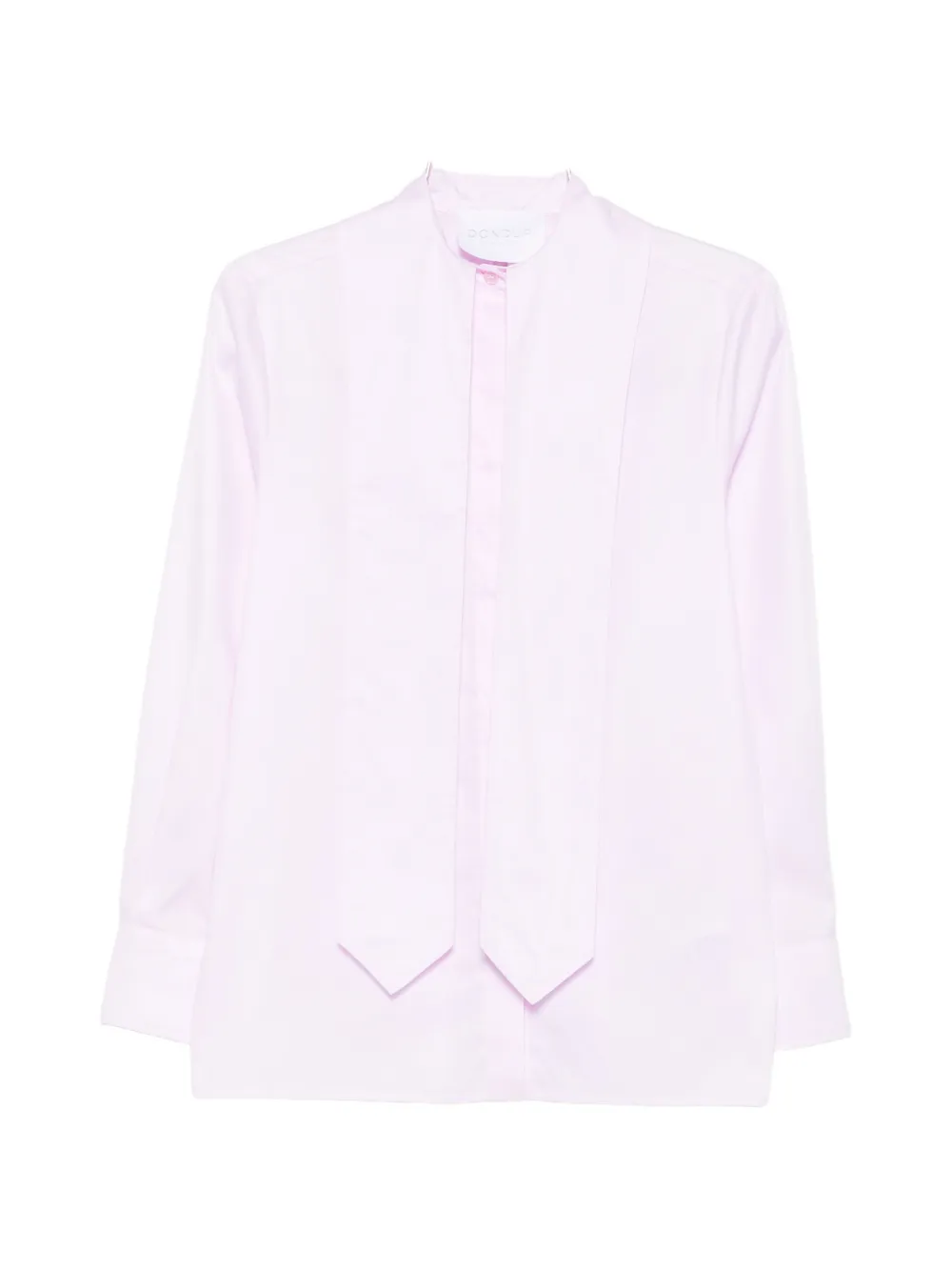 Dondup Pussy-bow Long-sleeve Shirt In Pink