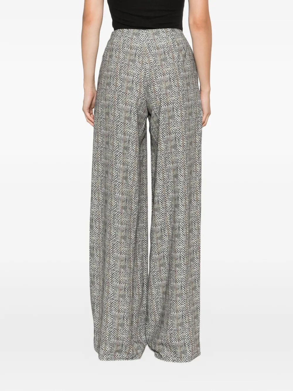 Ermanno Scervino chevron drawstring trousers Zwart