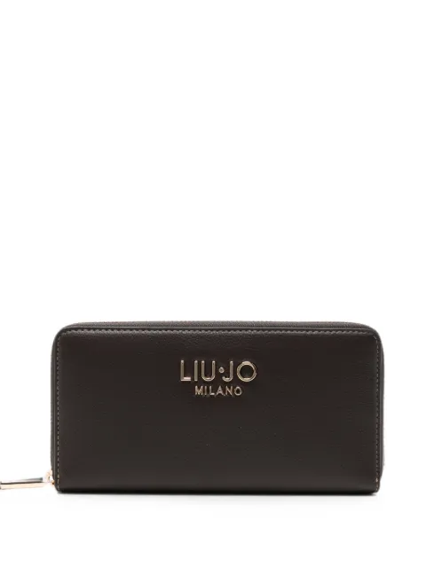 LIU JO logo-plaque zip-around wallet