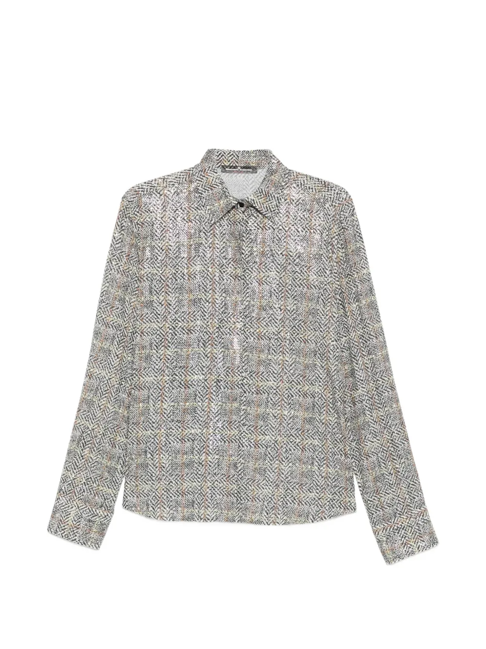 Ermanno Scervino sequin-embellished herringbone shirt