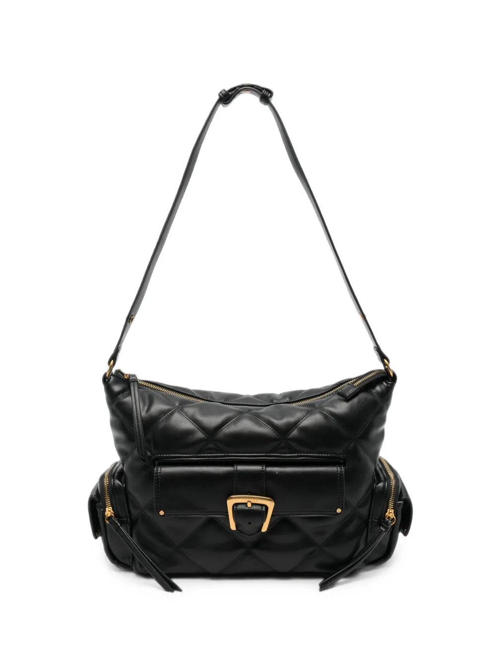 LIU JO medium quilted buckle-detail shoulder bag