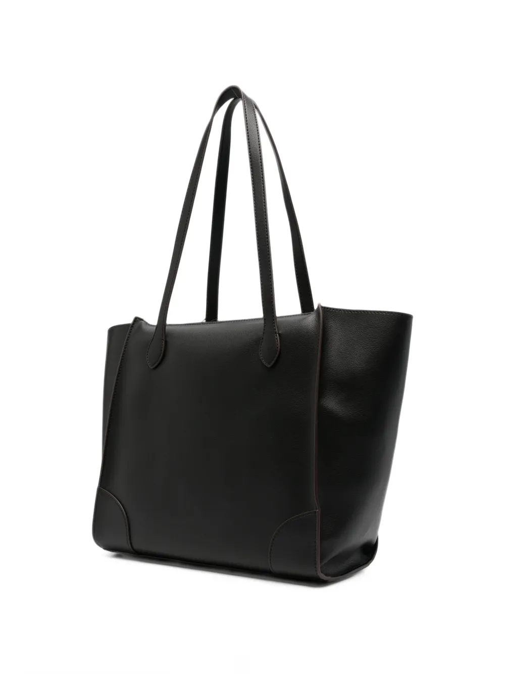 Love Moschino logo-plaque tote bag Zwart