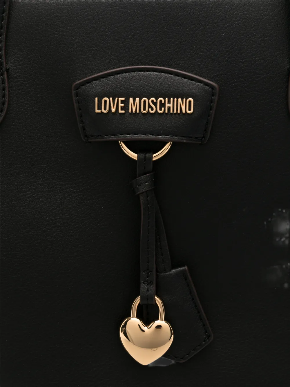 Love Moschino logo-plaque tote bag Zwart
