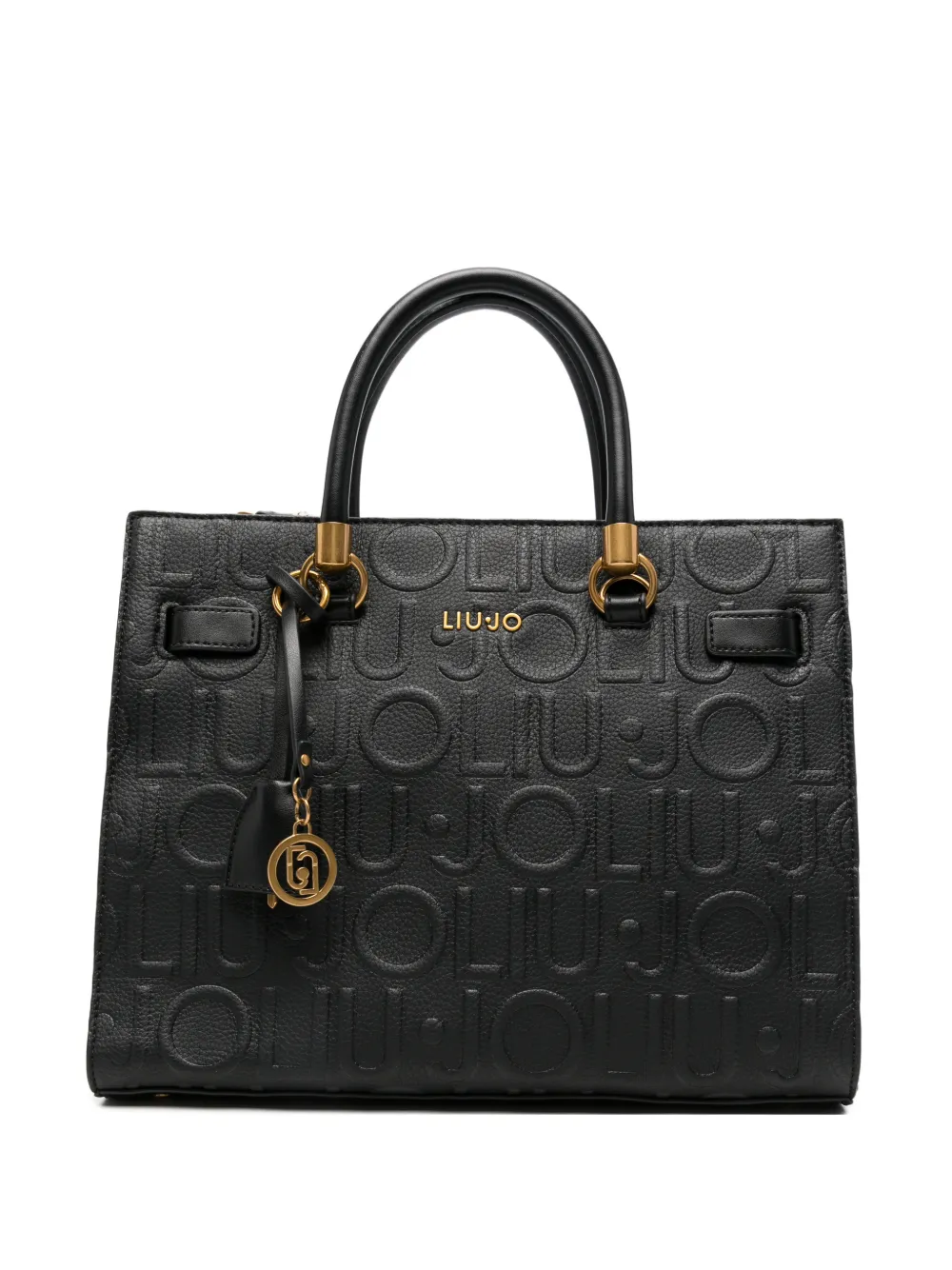 LIU JO logo-embossed tote bag - Nero