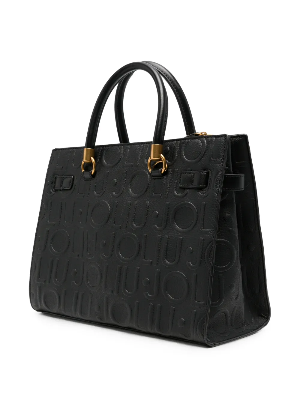 LIU JO Shopper met logo-reliëf Zwart