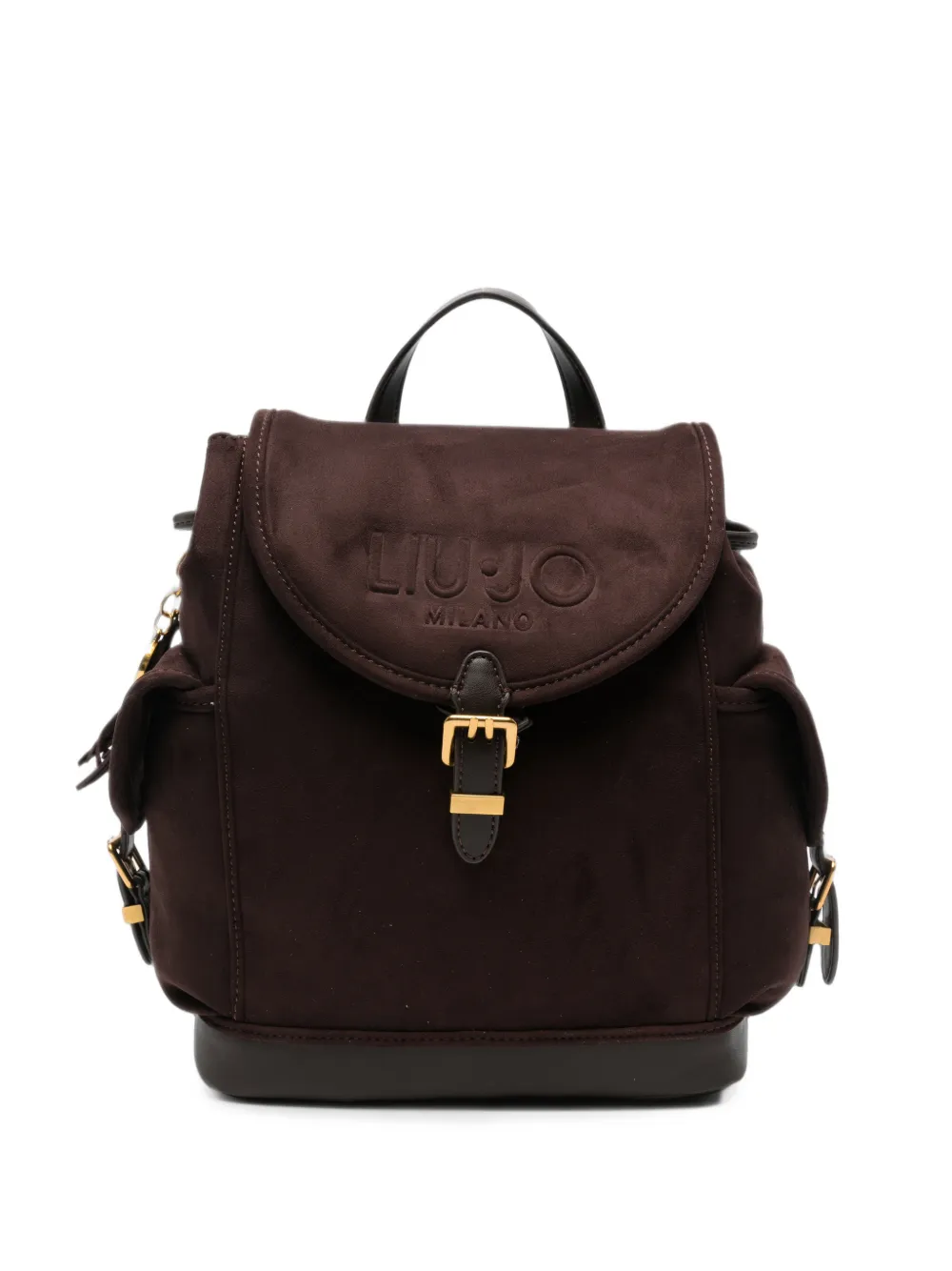 LIU JO logo-embossed buckle-fastening backpack