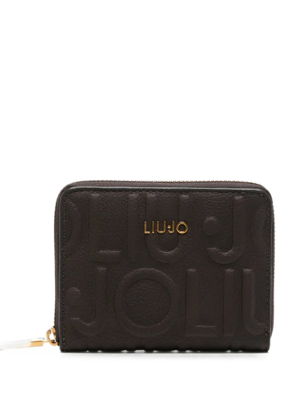 LIU JO logo-embossed zip-around wallet - Marrone