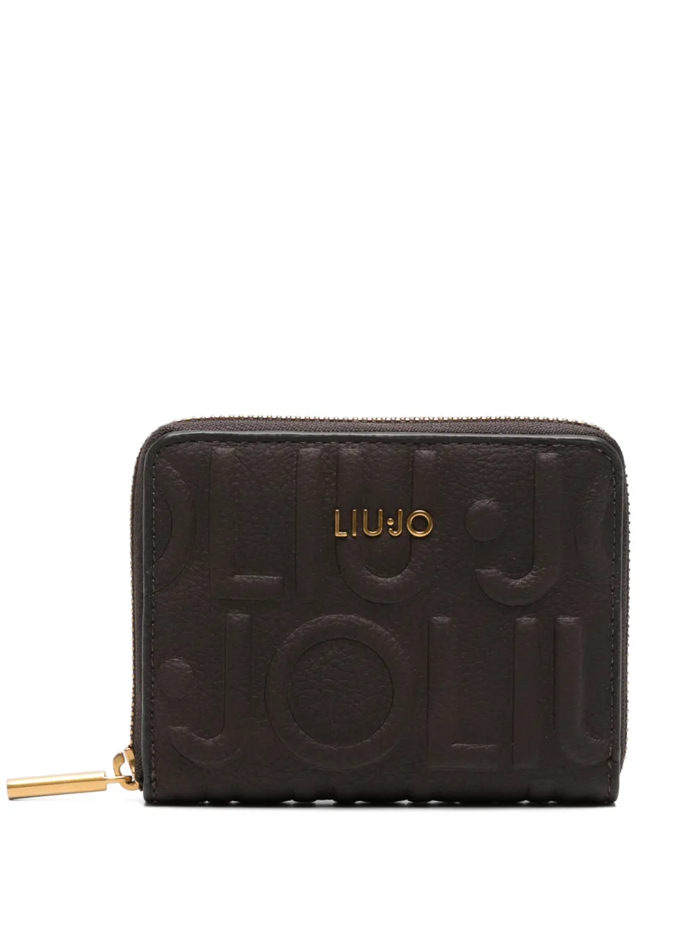 LIU JO logo-embossed zip-around wallet - Marrone