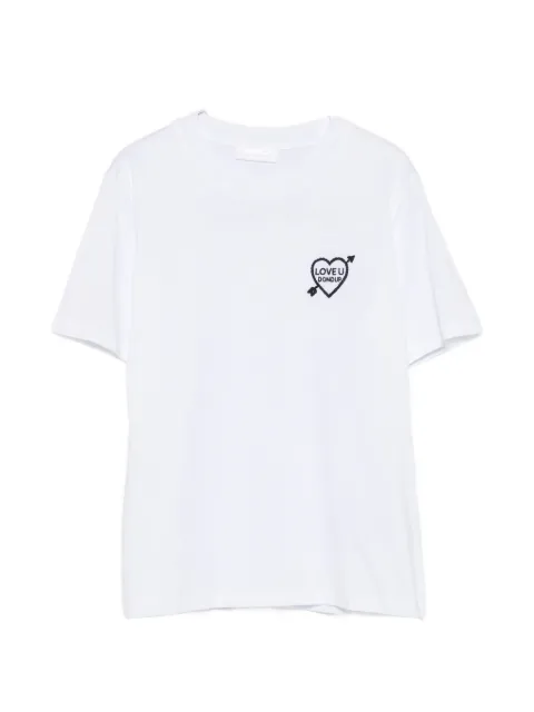 DONDUP heart-embroidered T-shirt