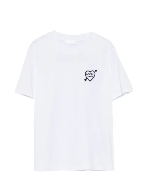DONDUP heart-embroidered T-shirt