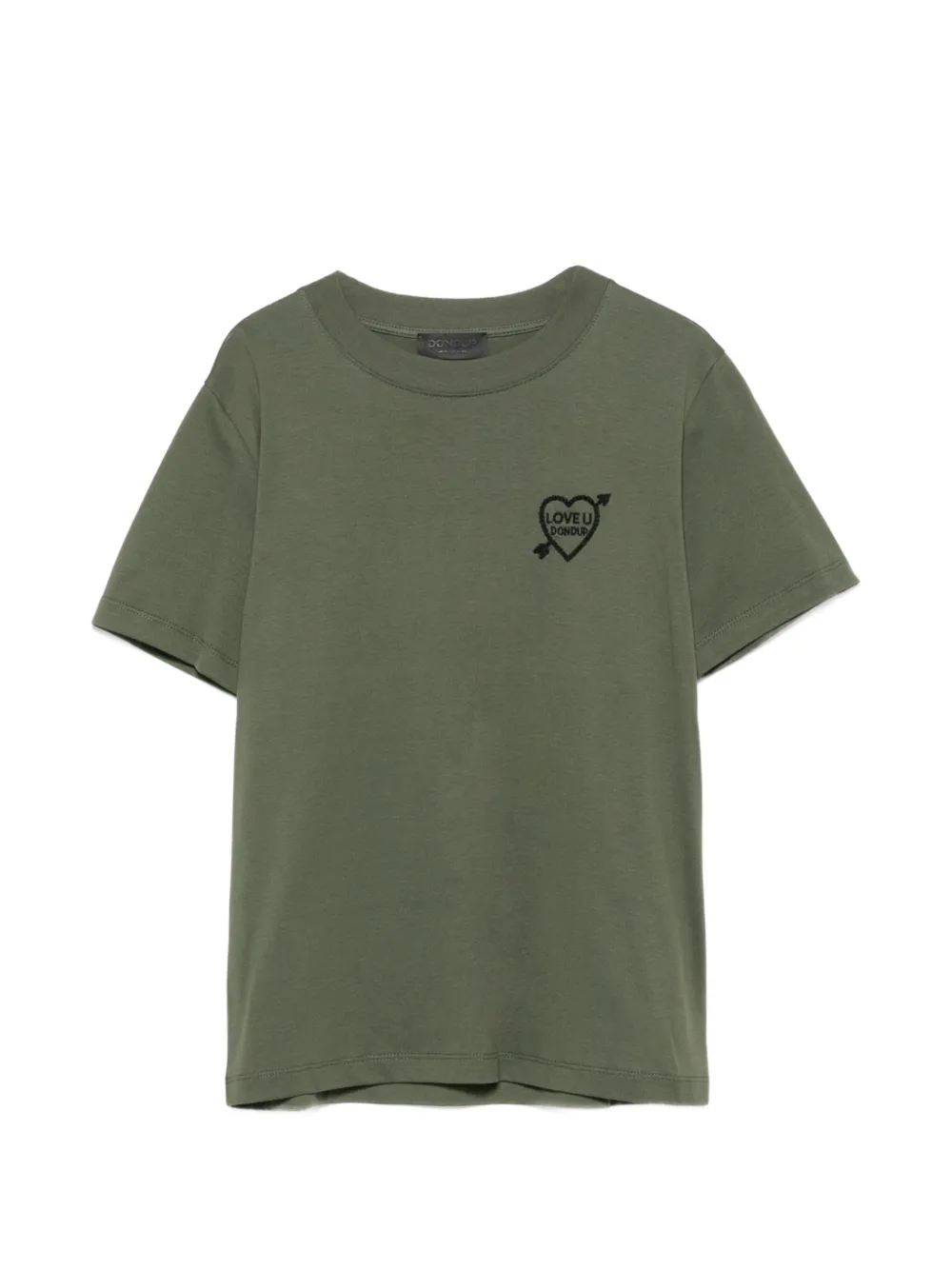 DONDUP T-shirt con motivo cuore - Verde