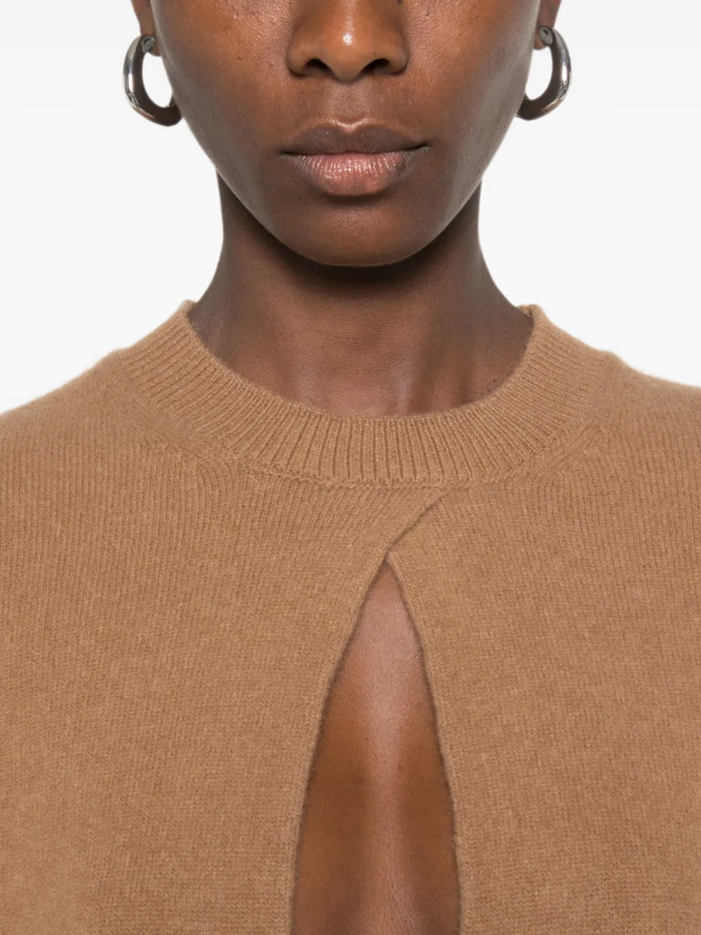 Elisabetta Franchi cut-out knitted mini dress Bruin
