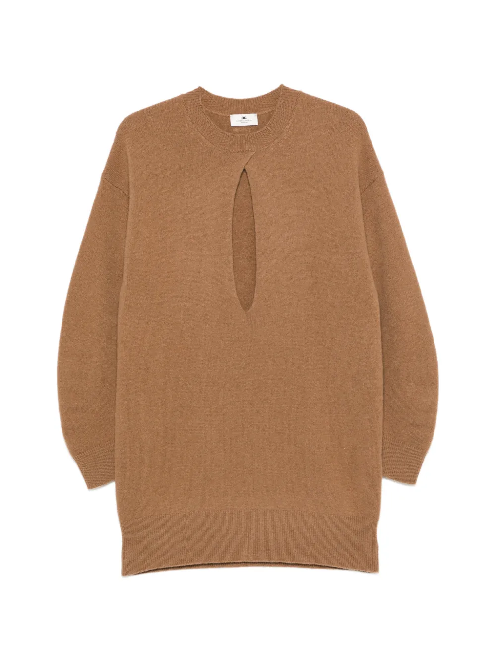 Elisabetta Franchi cut-out knitted mini dress Bruin
