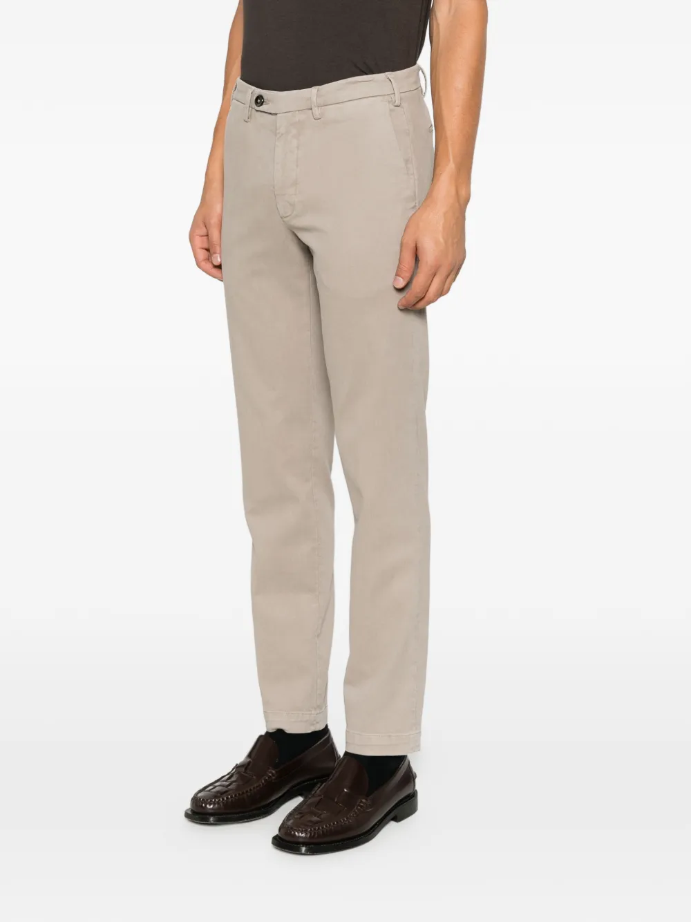 michael coal straight-leg chino trousers Beige