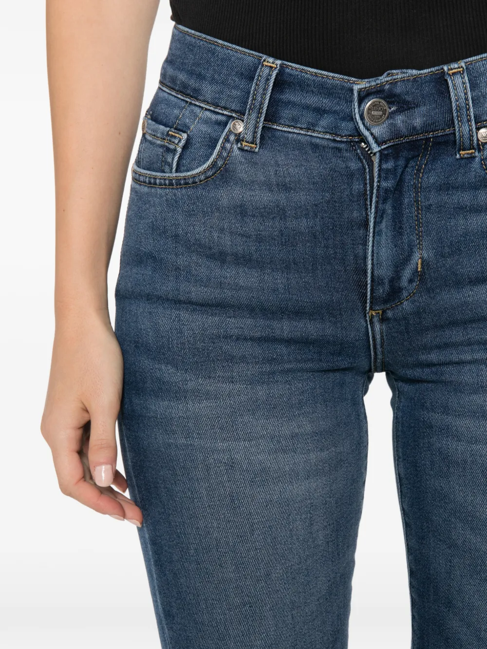 LIU JO Flared jeans met whisker-effect Blauw