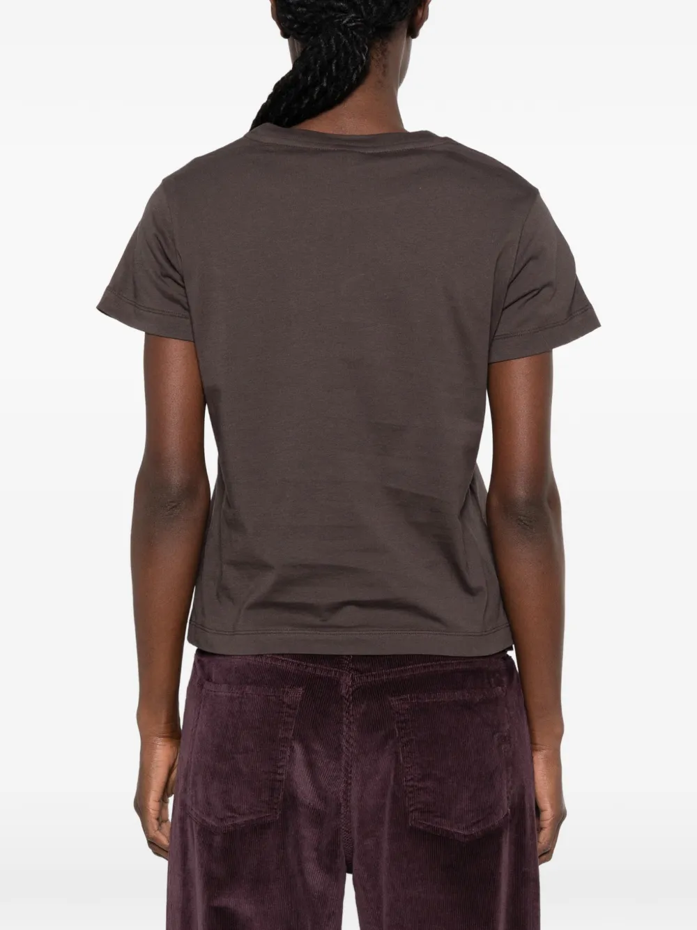 PINKO T-shirt met logoprint Bruin