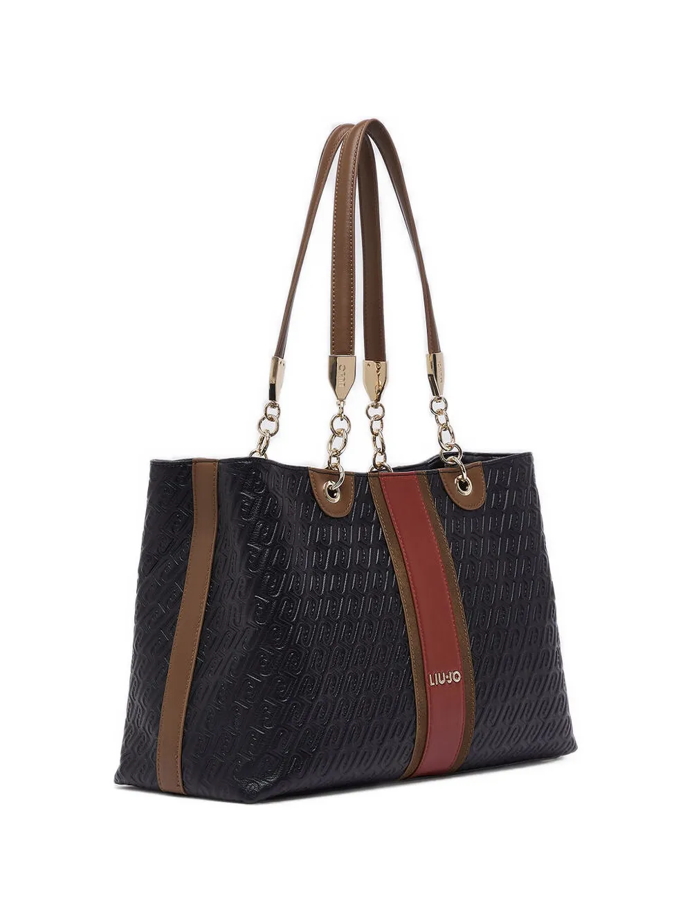 LIU JO Shopper met logo-reliëf Zwart