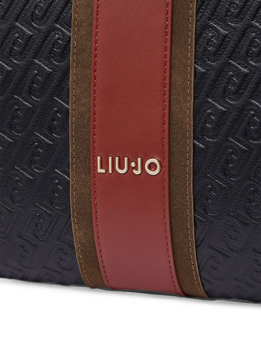 LIU JO Shopper met logo-reliëf Zwart