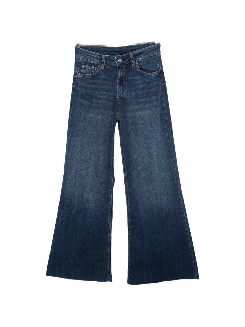 LIU JO faded flared-leg jeans - Blau