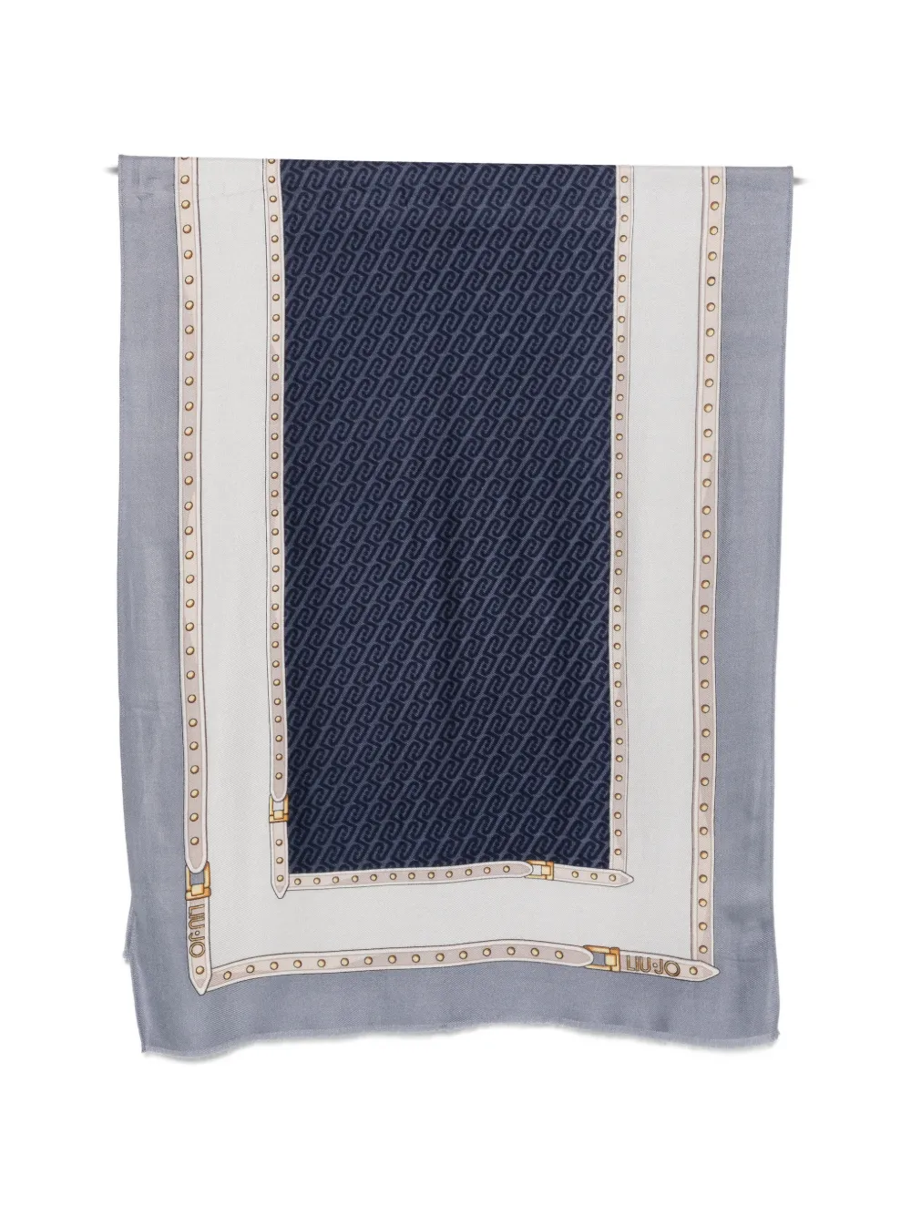 LIU JO monogram belt-print scarf