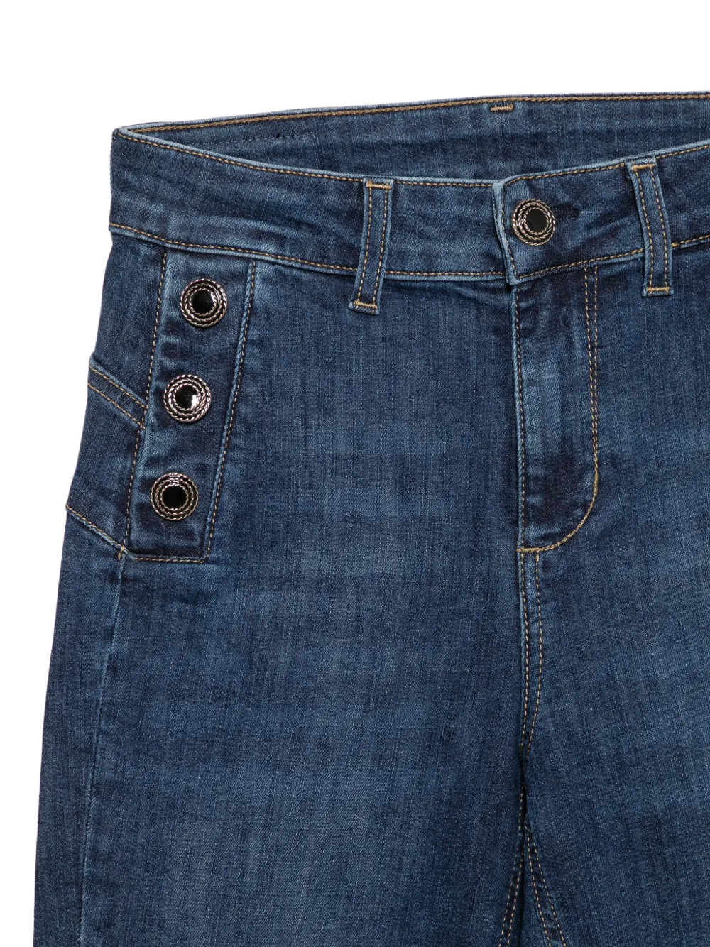 LIU JO Jeans met knoopdetail Blauw