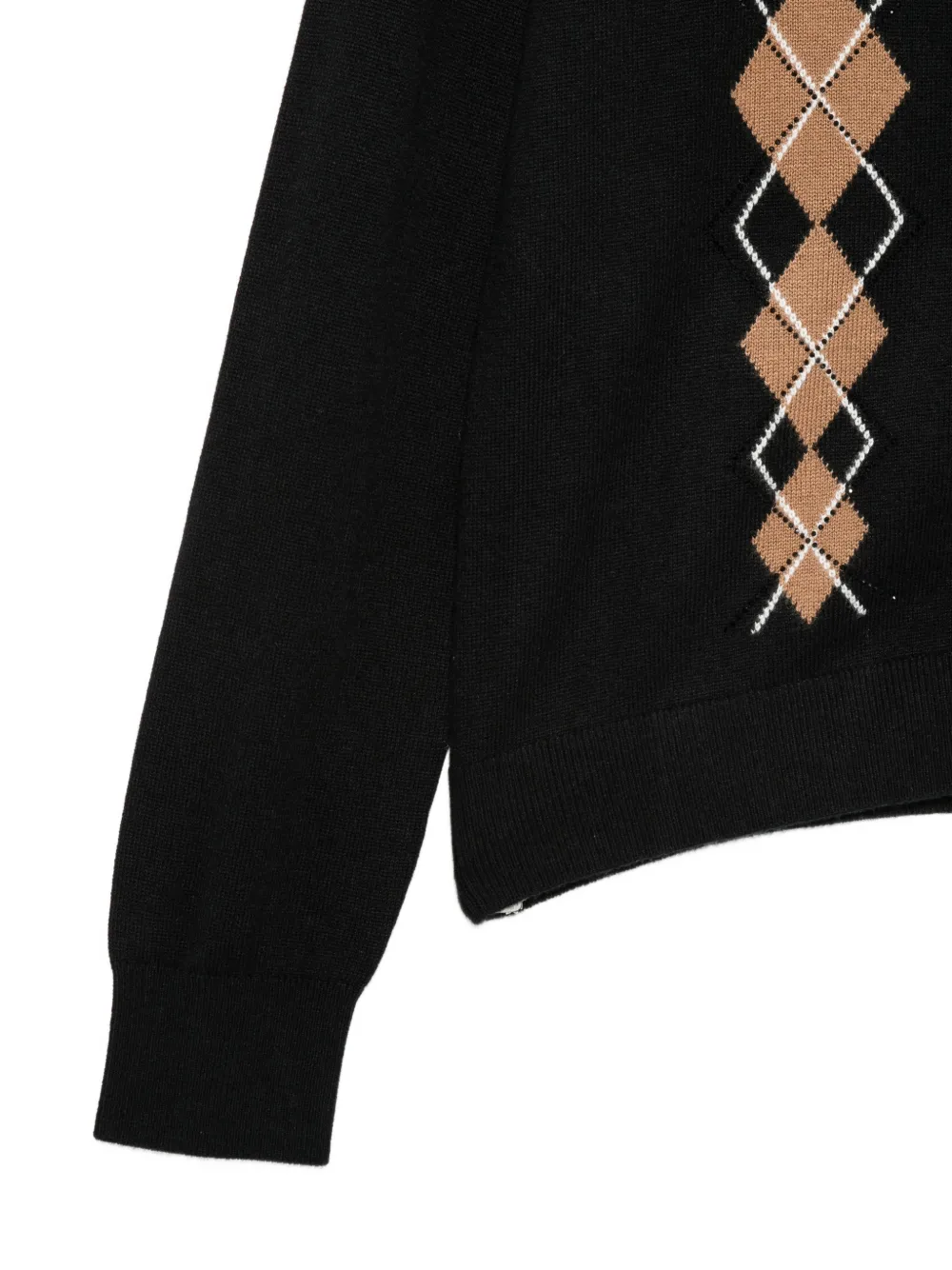 LIU JO Vest met argyle-intarsia en knopen Zwart