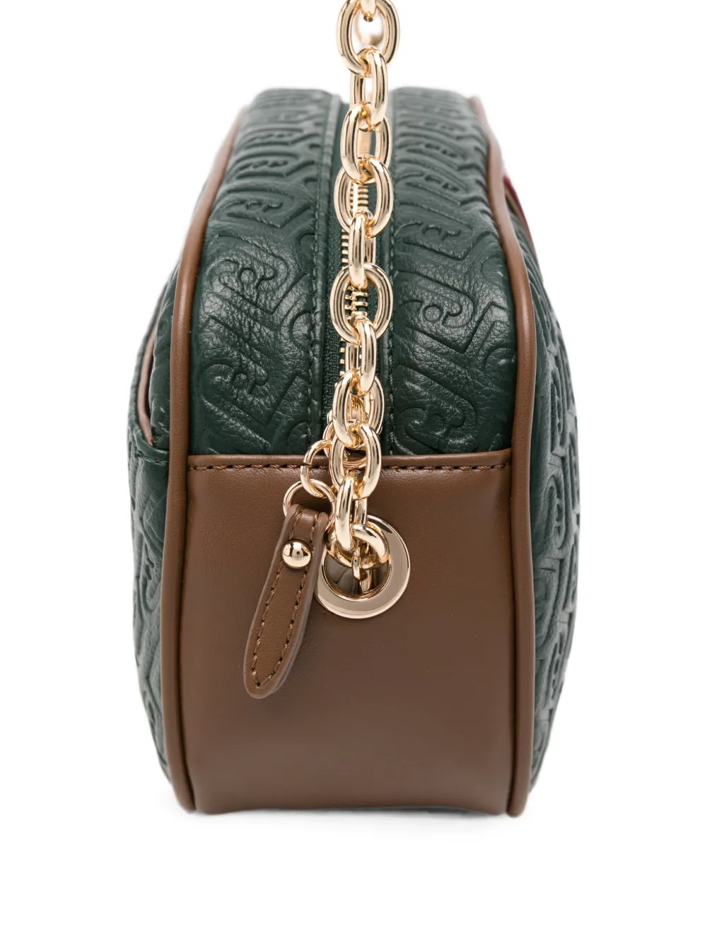 LIU JO Shopper met monogram-reliëf en logoplakkaat Groen