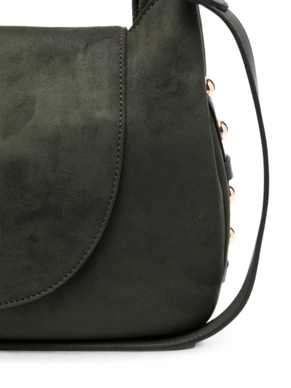 LIU JO Shopper van imitatiesuède met studs Groen