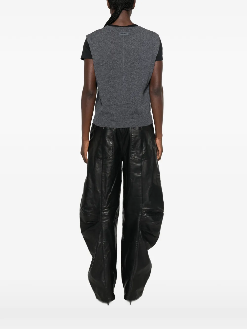PINKO Mouwloze sweater Grijs