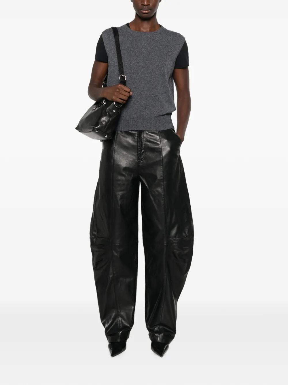PINKO Mouwloze sweater Grijs