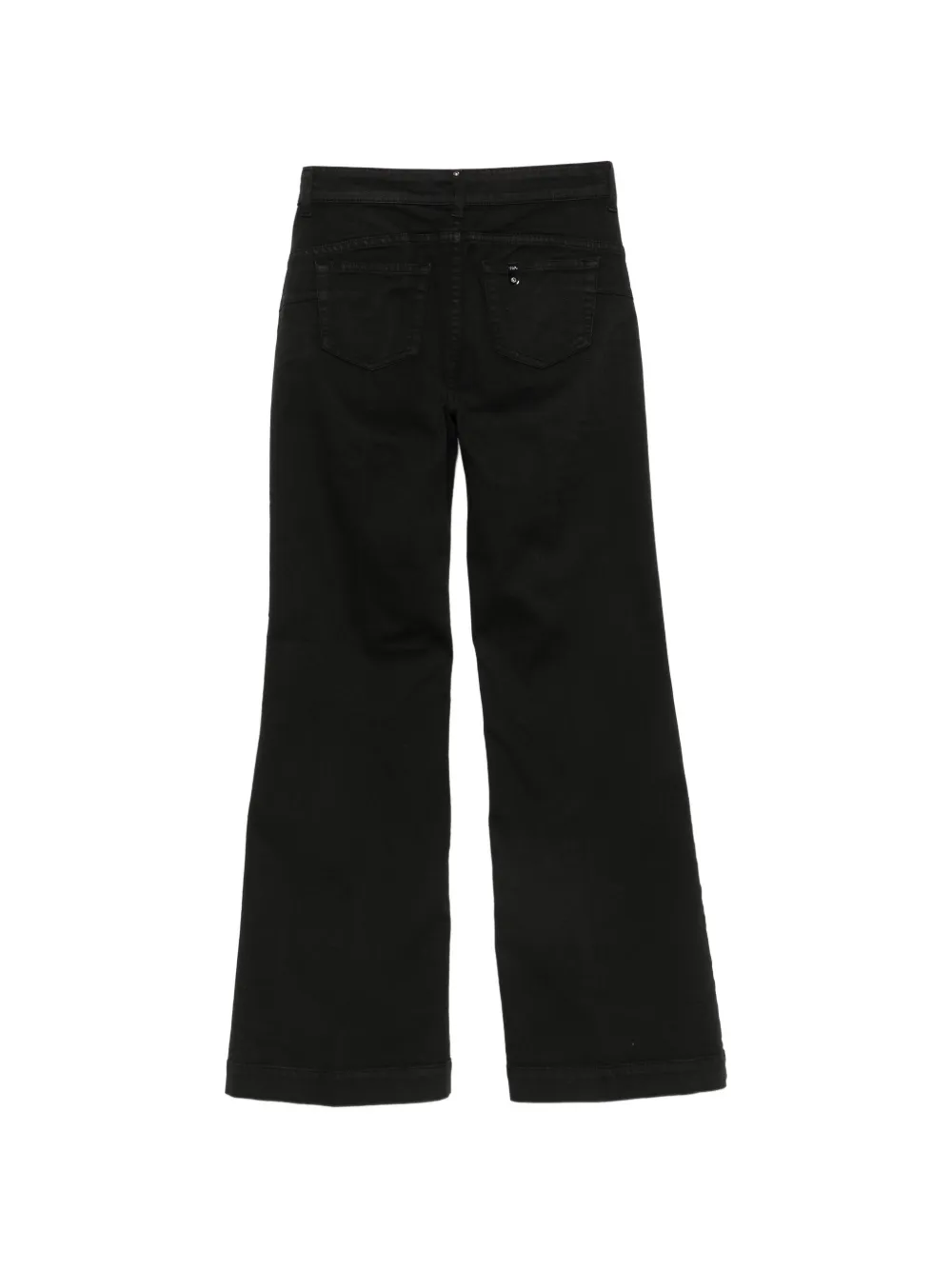 LIU JO Flared jeans verfraaid met knopen Zwart
