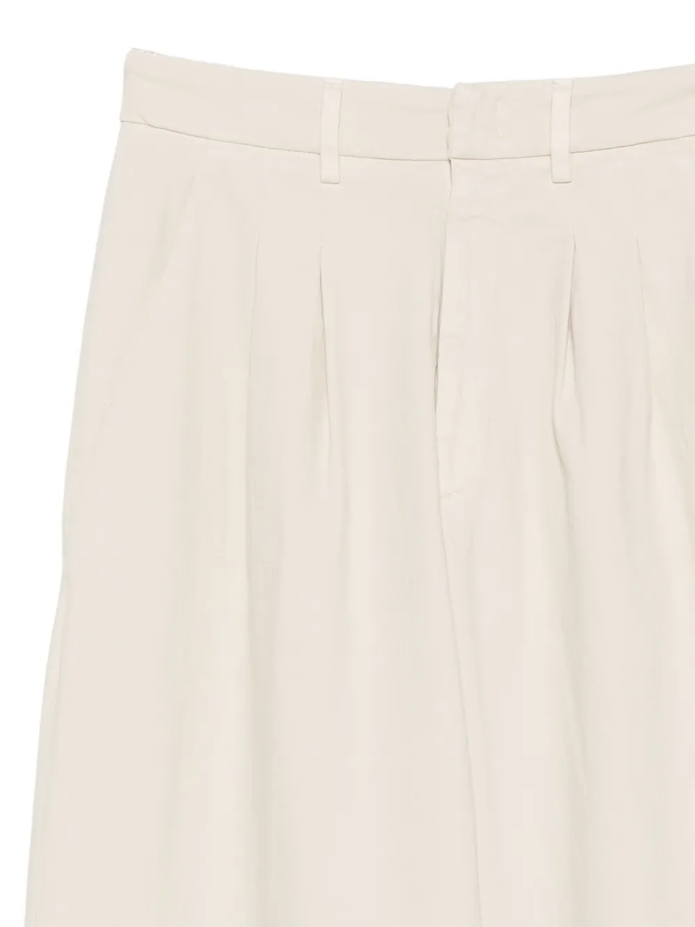 DONDUP Broek met wijde pijpen Wit