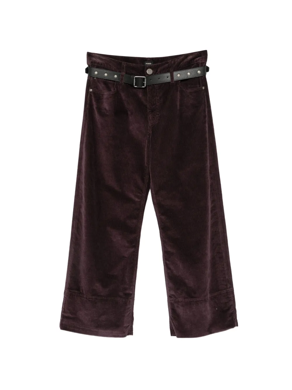 PINKO corduroy wide-leg trousers - Rosso