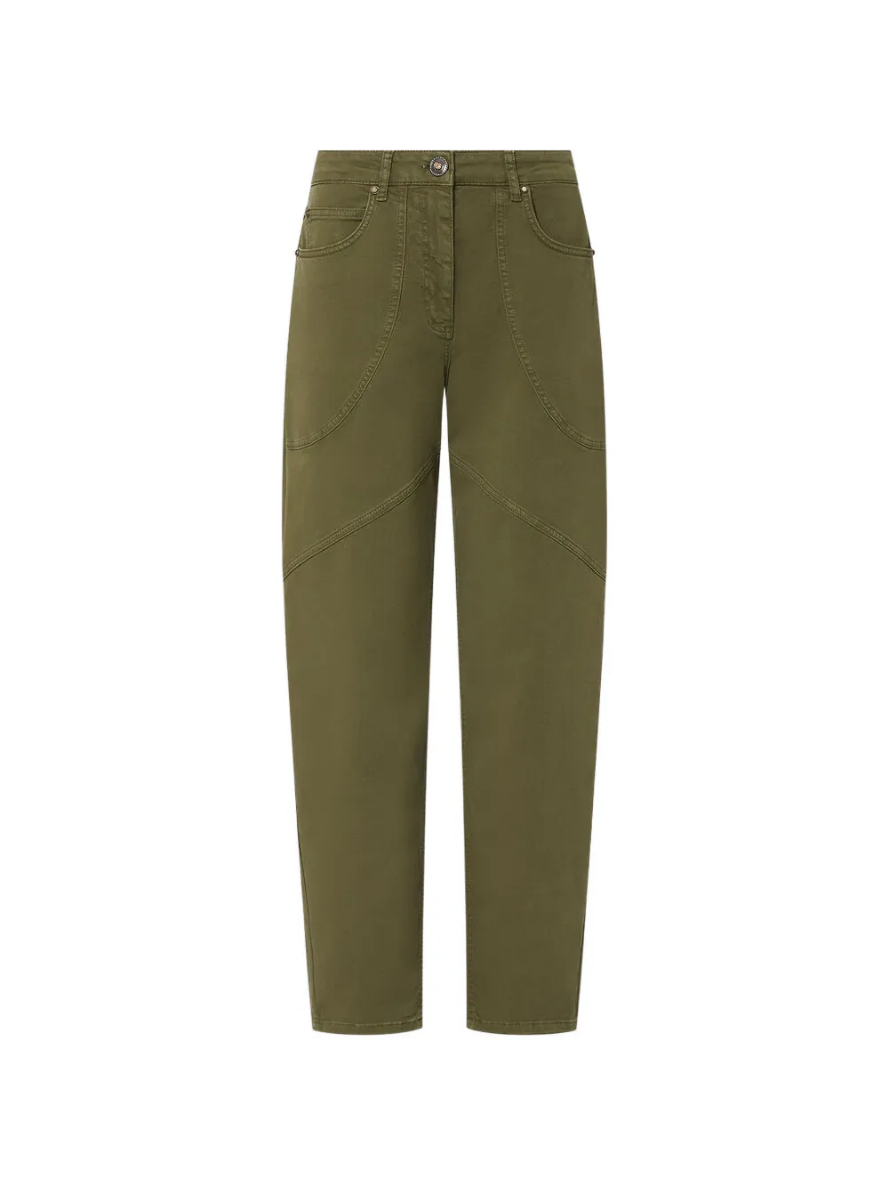 LIU JO Broek met naaddetail Groen
