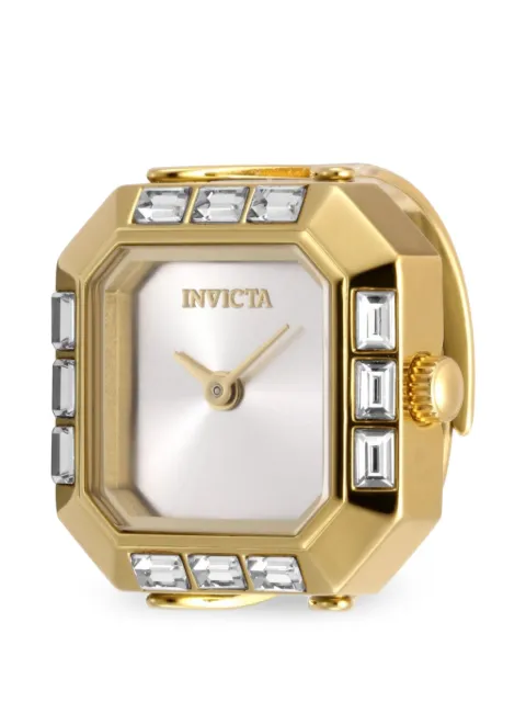 Invicta Mini ring 21.5mm crystal-embellished octagonal  watch