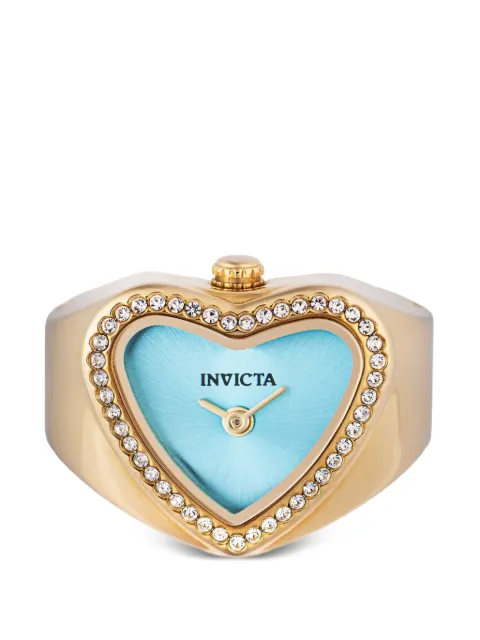Invicta Mini Angel heart-shaped crystal-embellished 19mm ring watch