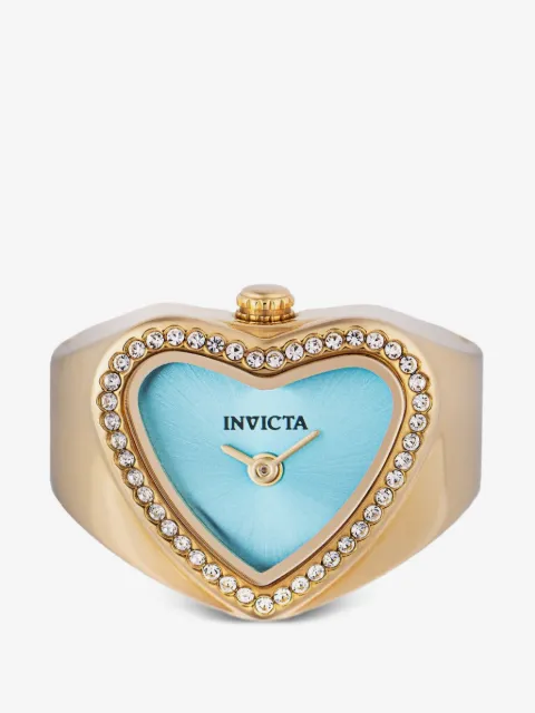 Invicta Mini Angel heart-shaped crystal-embellished 19mm ring watch