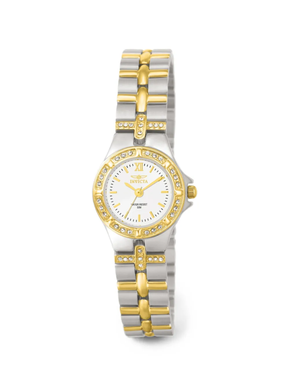 Invicta Wildflower Crystal-embellished 21.5mm Watch In White