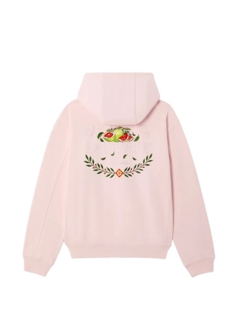 Casablanca x Pink Laduree sweater met borduurwerk en capuchon Roze