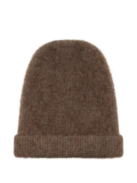 Maison Margiela Four Stitches brushed-finish beanie hat