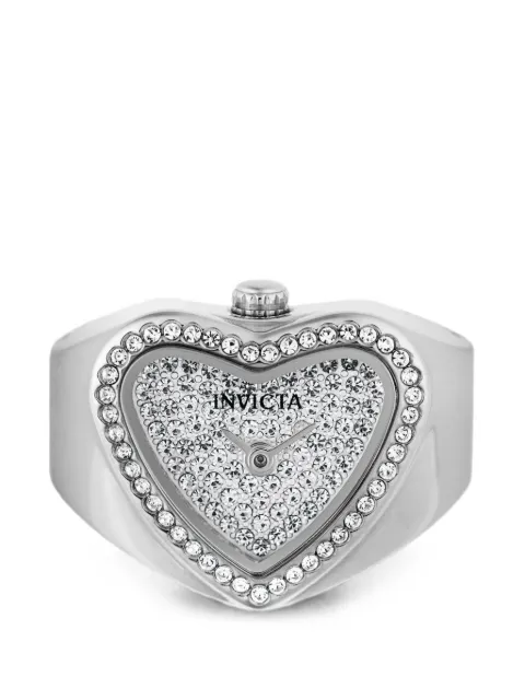 Invicta heart-shaped crystal-embellished 18mm watch