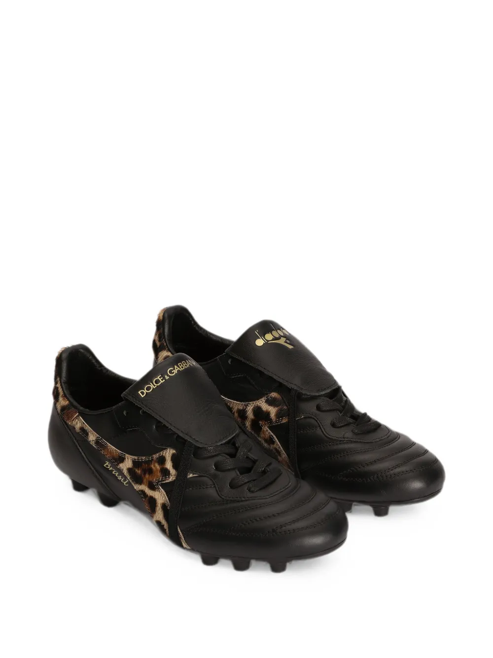 Dolce & Gabbana x Diadora leopard-print sneakers Zwart